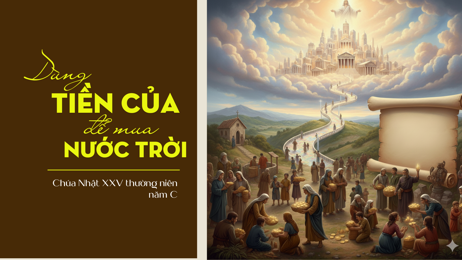 Dùng tiền của mua Nước Trời